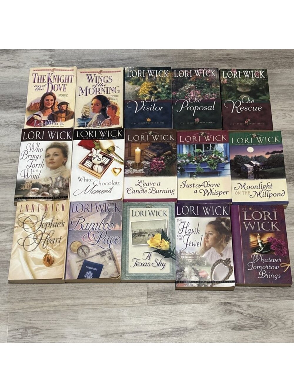 Lori Wick Book Lot 15 Christian Romance Historical Fiction Mixed Series Novel